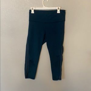 Crop Yoga Pants with Mesh